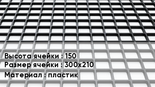 Георешетка 150 Ячейка: 300х210 пластик
